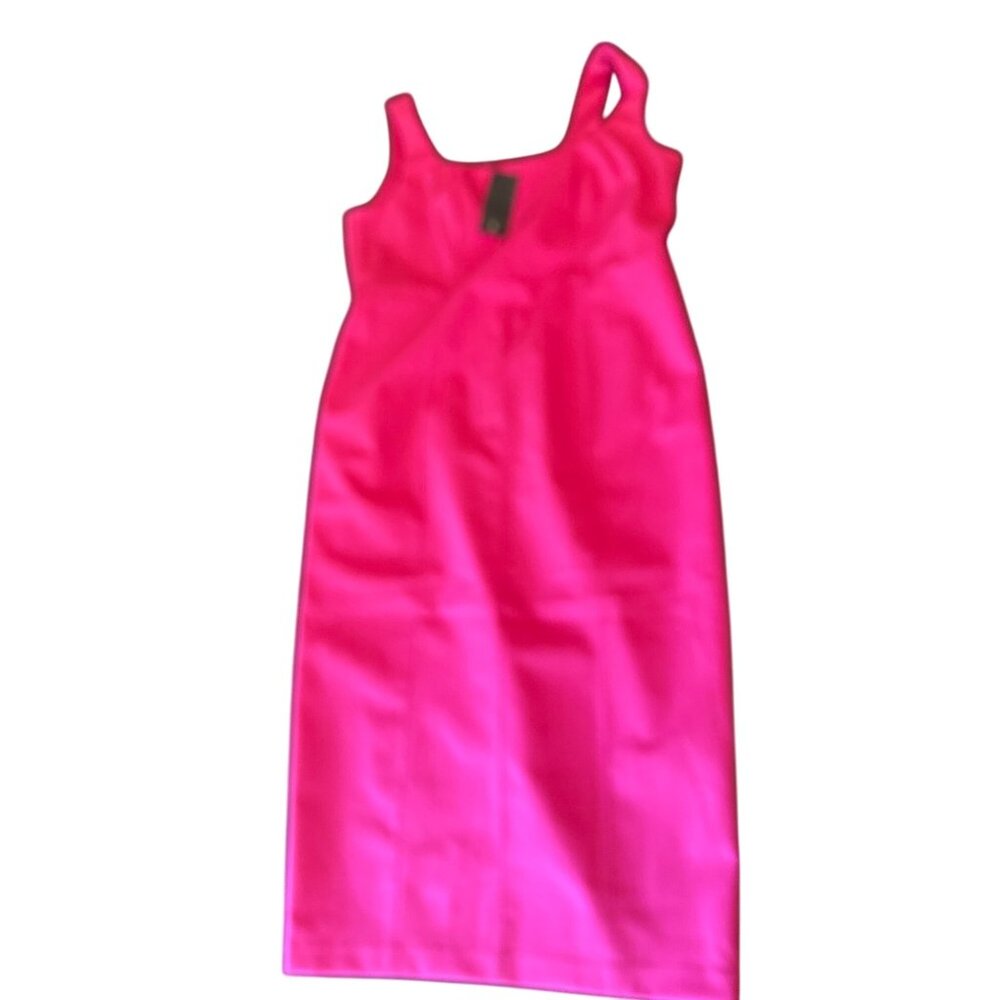 Christian Lacroix Womens Fuchsia Sleeveless Sheath Dress Size L Nylon/Spandex Bl